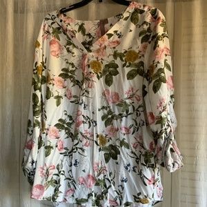 Lightweight floral blouse